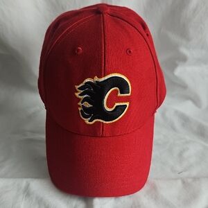 NWT Flames Red Baseball Cap with Logo